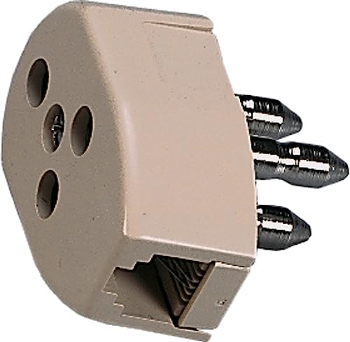 FANTON 22180 Stecker/Buchse Stecker/Buchse Telefon mit flexiblem dreipolig Plug 6/2