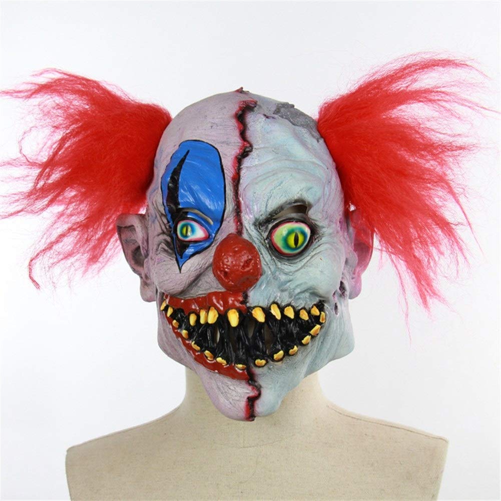 Rcsinway Halloween Horror Kopfbedeckung Halloween-Party Requisiten Bar Latexmasken Absicherung (Color : Multi-Colored)