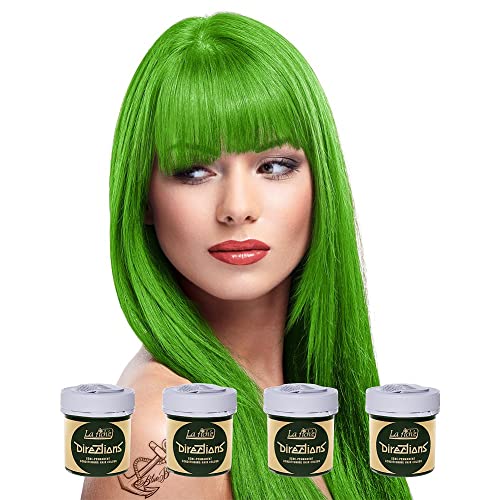 6 x La Riche Directions Semi-Permanent Hair Color 88ml Tubs - SPRING GREEN