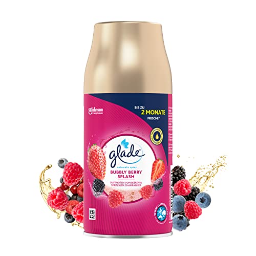 Glade (Brise) Automatic Spray Nachfüller für Lufterfrischer Gerät, Bubbly Berry Splash, 4er Pack (4x269 ml)