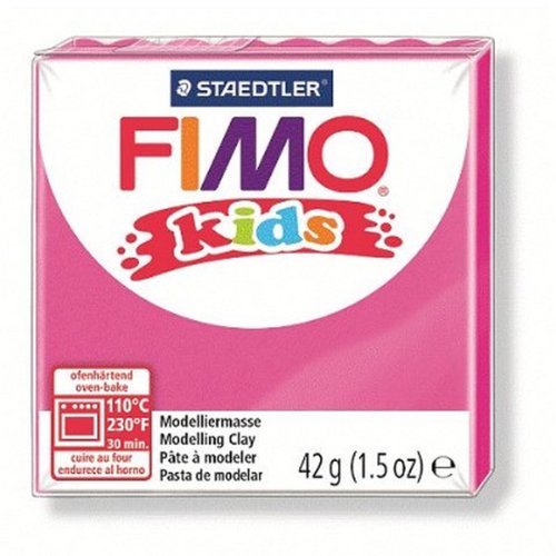 Box 8 Tabletten 42g Fimo Kids Dunkelrosa