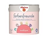 Alpina Farbenfreunde – Nr. 16 Korallenpink – Wandfarben speziell für Kinderzimmer – frei von konservierungs- und lösemittelfrei – für ein gesundes und behagliches Raumklima – 2,5L