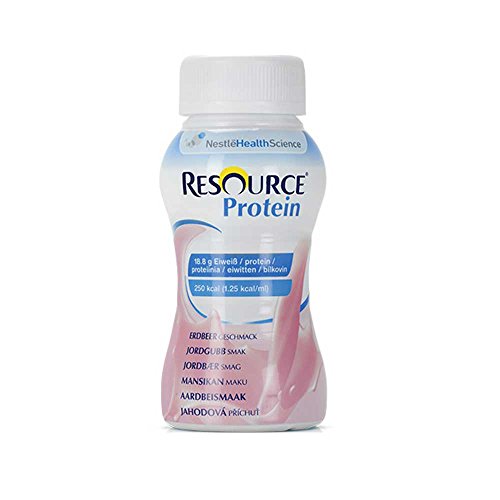 Nestle Trinknahrung Resource® Protein Drink Erdbeer, 200ml, 24 Stück