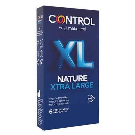 Control Nature - XL Xtra Large Profilattico, 6 Pezzi