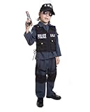 Dress Up America Kostüme Kinder Jungen Swat - Deluxe S.W.A.T. Polizisten-Anziehset für Jungen und Mädchen
