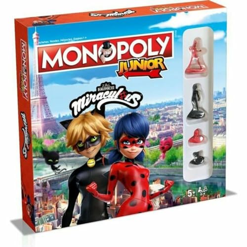 Winning Moves - Monopoly Junior Miraculous, 0237, französische Version