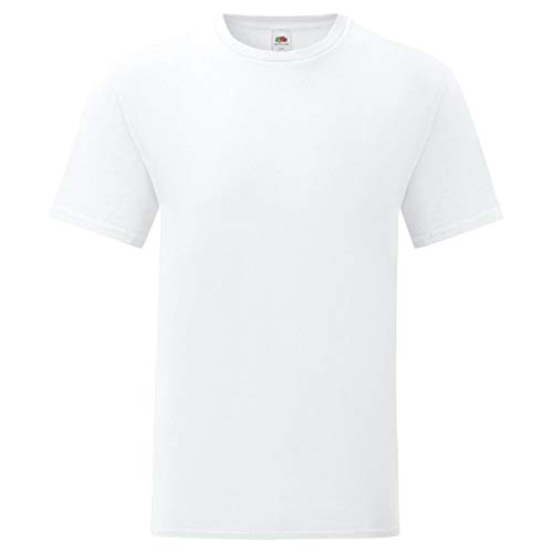 Fruit of the Loom 10er Pack Iconic T Herren T-Shirt Mehrpack Größe S - 5XL, Farbe:weiß, Größe:XL