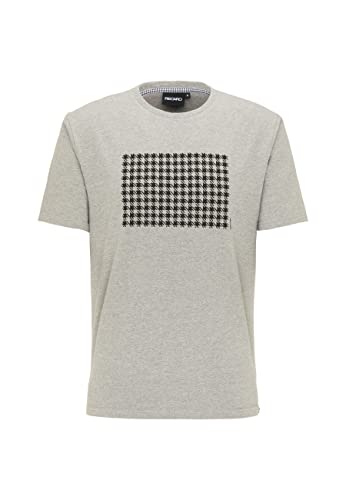 RECARO T-Shirt Pepita | Herren Shirt, Rundhals | 100% Baumwolle | Made in Europe, Farbe:Light Grey, Größe:L