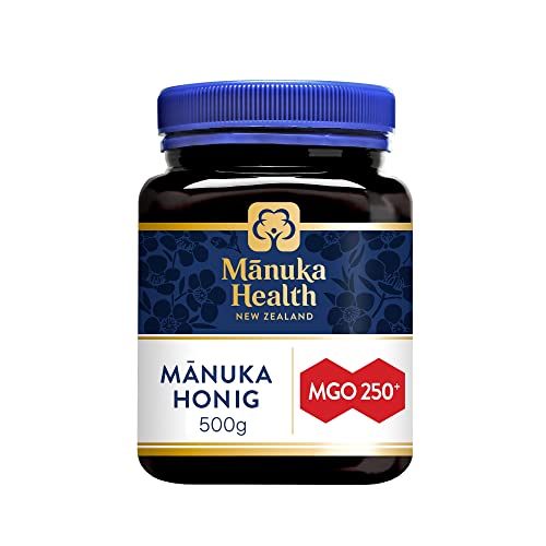 Manuka Health - Manuka Honig MGO 250+ 500g - 100% Pur aus Neuseeland mit zertifiziertem Methylglyoxal Gehalt