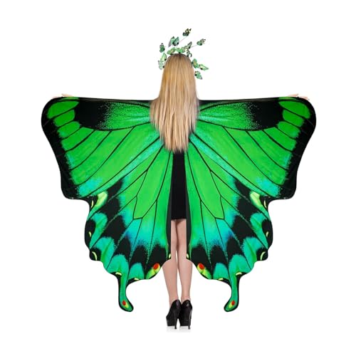BTAISYDE Schmetterling Kostüm Frauenflügel, Frauenflügel Schmetterlingsflügel Erwachsene Kostüme Damenumhang