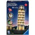 3D-Puzzle Night mit LED, H33 cm, 216 Teile, Schiefer Turm von Pisa bei Nacht