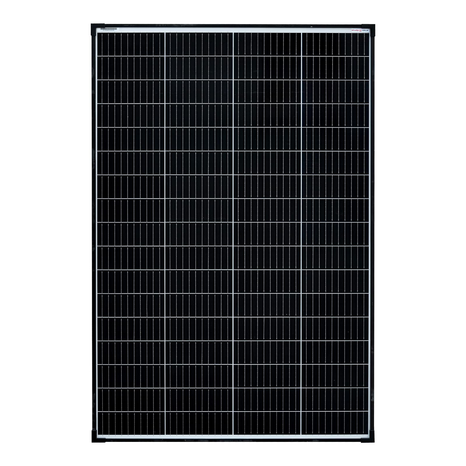 enjoy solar 36V Monokristallines Solarmodul, 182mm Solarzellen 10 Busbars Solarpanel ideal für Wohnmobil, Balkonanlage, Gartenhäuse, Boot (180, watts)