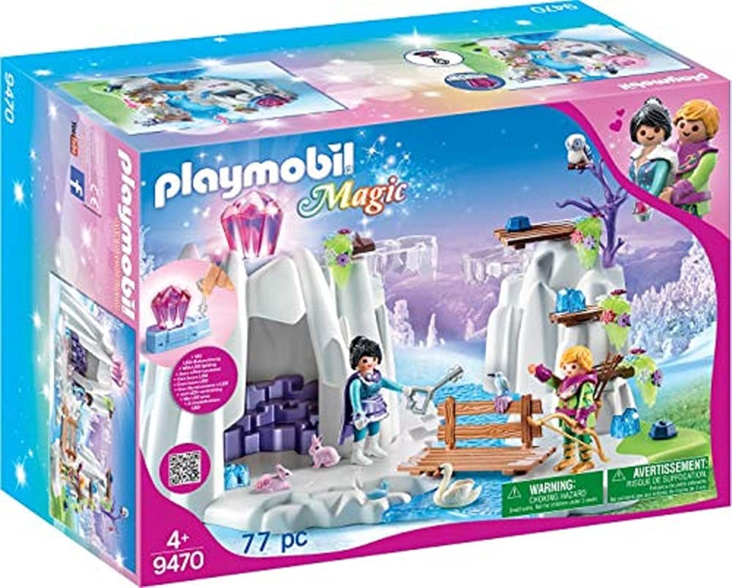 PLAYMOBIL Magic 9470 Suche nach dem Liebeskristall mit Leuchtkristall, Ab 4 Jahren