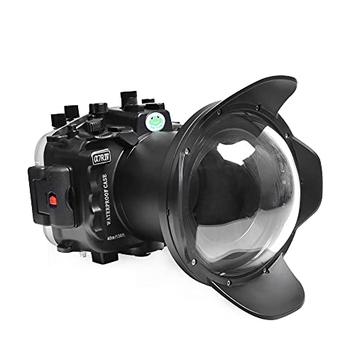Sea frogs Unterwasser Kameragehäuse kompatibel mit Sony A7RIV 16-35MM IPX8 40m/130ft Maximale Tauchtiefe Wasserdichtes Kameragehäuse für Tauchen, Surfen, Rudern, Skifahren
