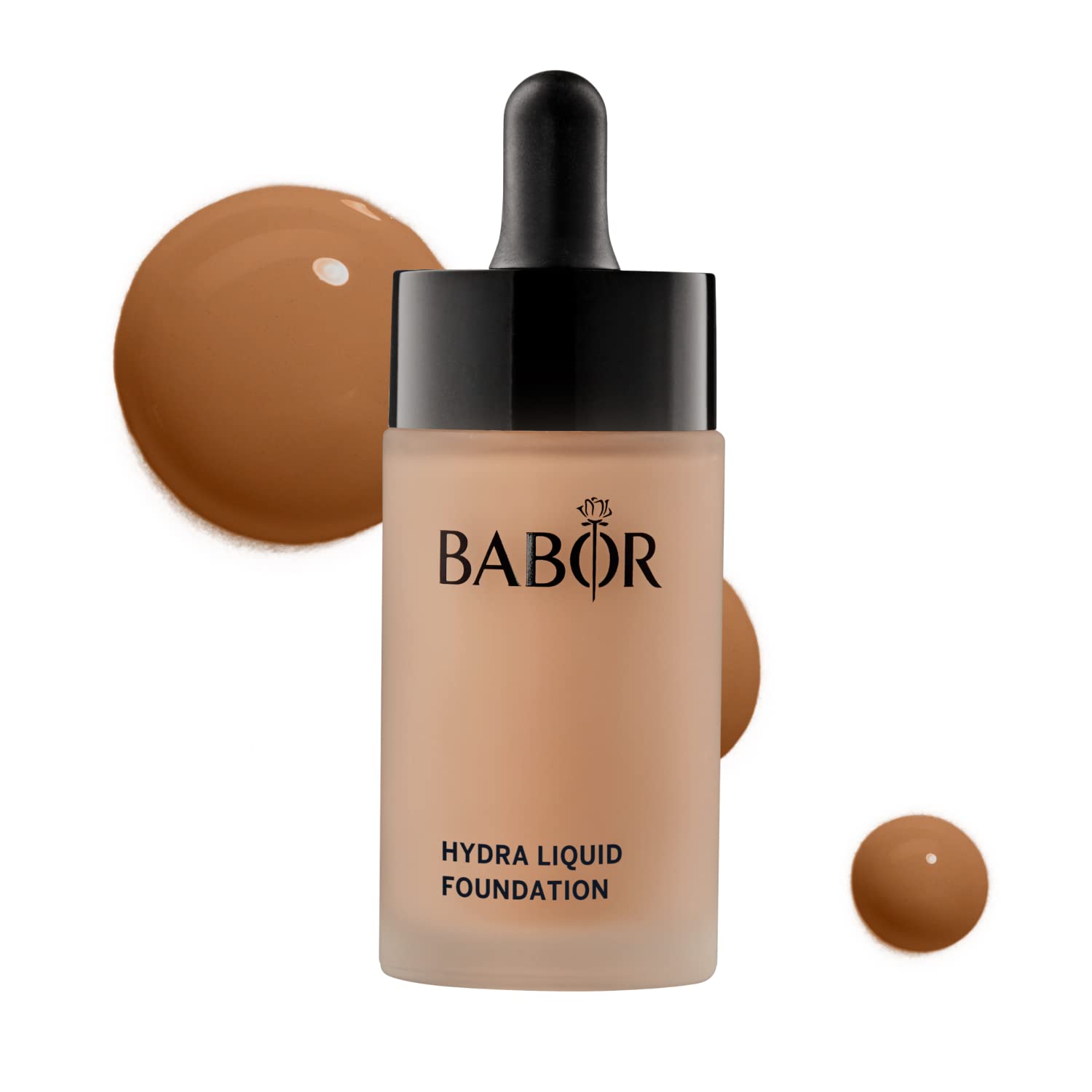 BABOR MAKE UP Hydra Liquid Foundation, flüssige Foundation mit mittlerer Deckkraft, für trockene Haut, enthält feuchtigkeitsspendendes Serum, 30 ml