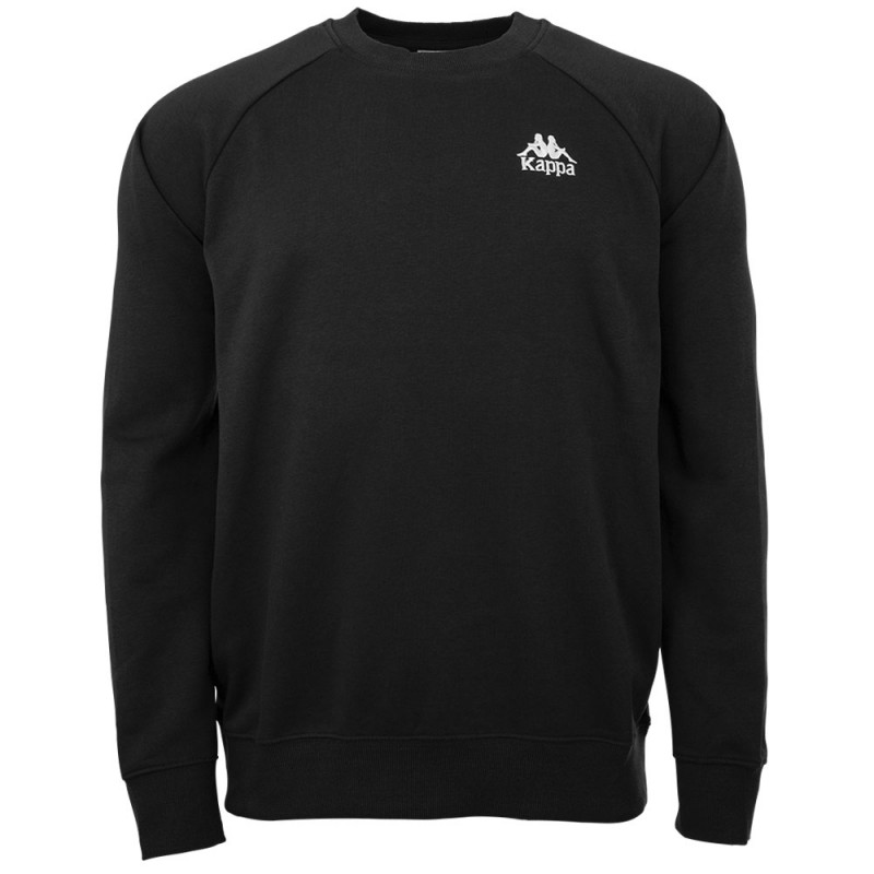 Kappa Herren Sweatshirt Authentic Taule | Langarm Shirt, Retro-Look Hoodie, Pullover Sweater Long-Shirt, Regular fit | 18M grey melange, Größe L