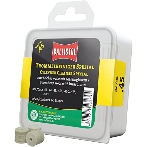 BALLISTOL Unisex – Erwachsene 23239 Filzreiniger, neutral, Kaliber .45-60 Stück