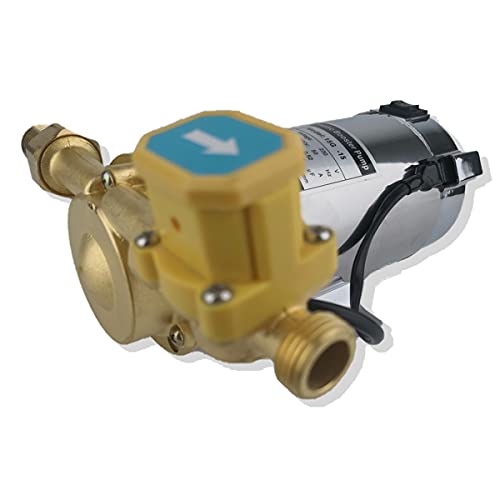 ZYIY 150W Automatische Booster-Pumpe 230V / 50Hz ¾ "× ½" Leistung 25L/min Wasserpumpe Booster-Pumpe mit Automatischem Durchflussschalter 15m / 49ft für Home Shower System