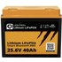 LIO 2440LX - Lithium-Akku, LiFePO4, 25,6 V, 40 Ah, BT BMS