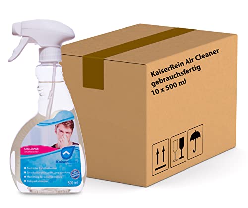 KaiserRein Geruchsneutralisierer Air Cleaner Set 10 x 0,5 L Tier, Auto,Wohnung, Brand, Nikotin, Schuhe und vieles mehr