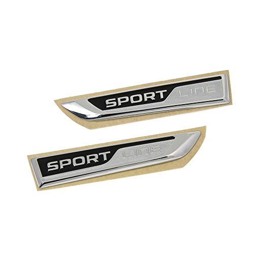 Skoda SportLine Schriftzug Set seitlich Kotflügel Emblem