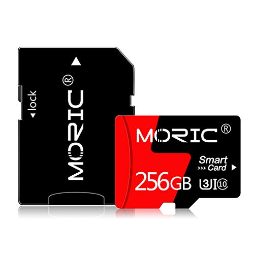 256 GB Micro-SD-Karte mit SD-Kartenadapter, Klasse 10, High-Speed-Micro-SD-Speicherkarte/SD-Speicherkarten für Kamera, Handy, Computer, Armaturenbrett, Fahrtenschreiber, Tablet, Drohne