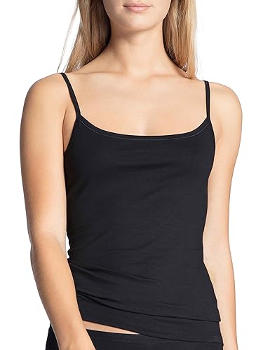 CALIDA Damen Natural Comfort Unterhemd, Schwarz (schwarz 992), 48