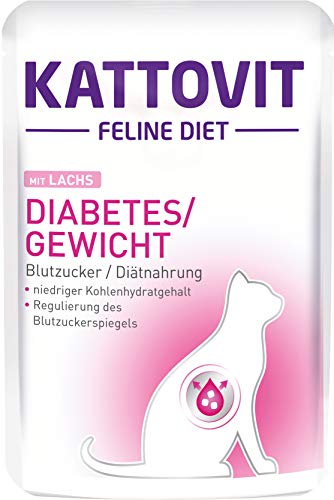 Kattovit Diabetes/Gewicht Lachs 24x85g