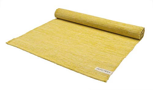 JadeYoga Yoga-Teppich, Bio-Baumwolle, Kurkuma (Gelb)