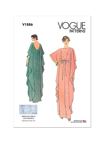 Vogue Patterns V1886A Damen Kleid A (XS-S-M-L-XL-XXL)