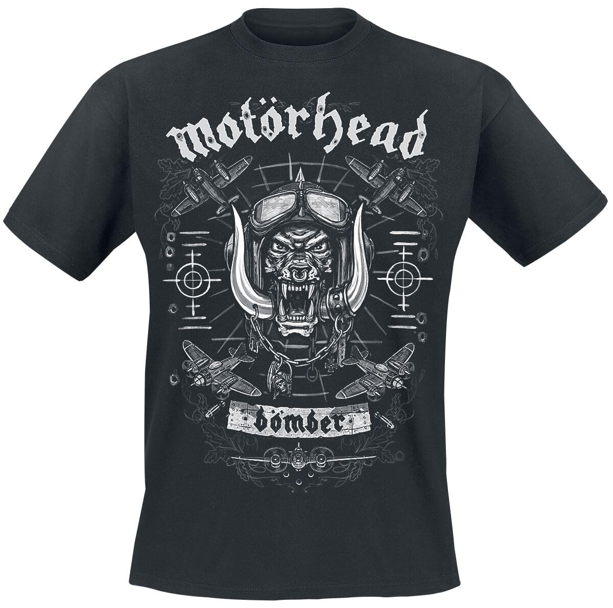 Motörhead Bomber Planes Männer T-Shirt schwarz XL 100% Baumwolle Band-Merch, Bands