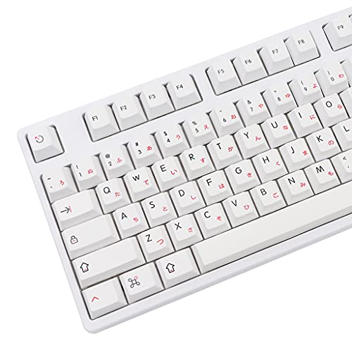 Oyrcvweuy Mechanische Tastatur mit 133 Tasten, japanisches Cherry-Profil, kompatibel mit Cherry MX Kailh Gateron Switches