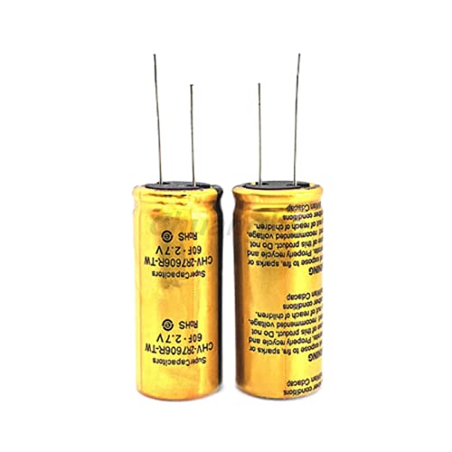 2 STÜCKE 2,7 V Superkondensator R Typ 1 F 1,5 F 2 F 3,3 F 4 F 5 F 8 F 10 F 15 F 25 F 30 F 50 F 60 F 100 F Fahren Recorder Kondensator (Size : 2.7V3.3F 8x20)
