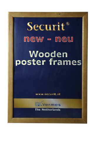 SECURIT Home Wandposter Displayrahmen, Modell A3, Teak, 52,2 x 36 x 4,8 cm