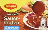 Maggi Delikatess Doppelpack Soße zu Sauerbraten, 18er Pack (18 x 500 ml)