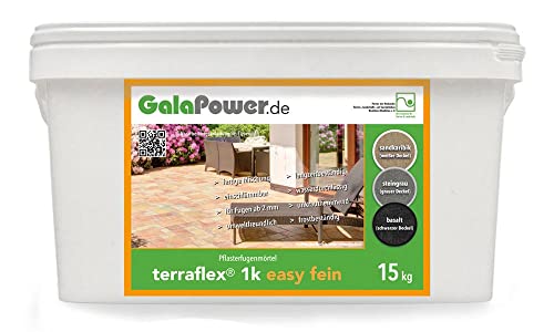 GalaPower terraflex 1k easy fein Pflasterfugenmörtel - 15 kg (sandkaribik)