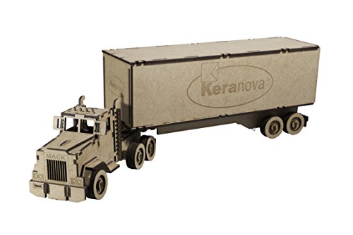 Keranova 5502 8,7 x 48 x 13 cm Collection Junior DMQ Trailer Truck Modell 3D Puzzle ('s)