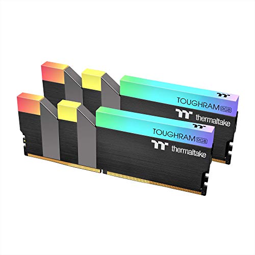 Thermaltake TOUGHRAM R009R432GX2-3600C16A RGB 64GB (2x32GB) DDR4 3600MHz C18 1,35V DIMM Desktop Gaming Memory Memory Schwarz
