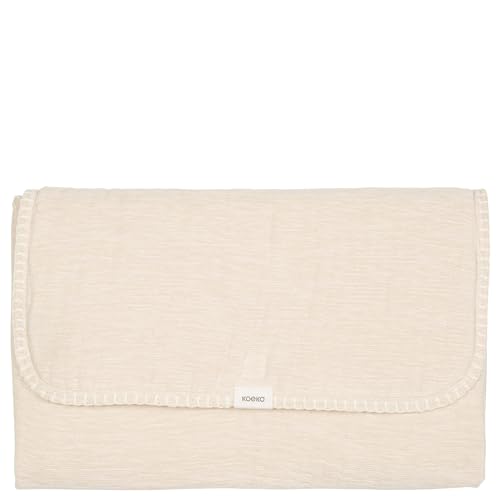 Koeka Wickelunterlage Für Unterwegs - Wickel Clutch - Windelwechselkissen - Windelwechselmatte - Rivoli - Baumwolle - Weiß - Einheitsgröße