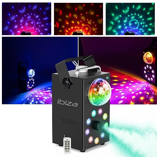 IBIZA FOGGY-ASTRO Nebelmaschine 700W mit Astro- und LED-Effekten Party Disco DJ Rauchmaschine Fog Fogger