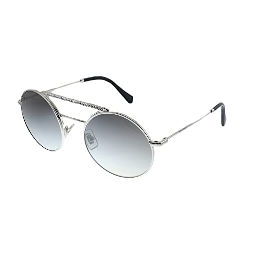 Miu Miu Damen 0MU 52VS Sonnenbrille, Silver/Grey Shaded, 50