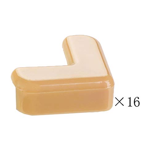 AnSafe Tischkantenschutz (16 Packungen), Rechter Winkel Weiches Silikon Sicherheit Gegen Kollision (8 Farben Optional) (Color : Orange, Size : 16 pack)