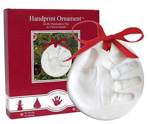 Child to Cherish Marshmallow Clay Handprint Ornament by Child to Cherish