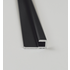 Breuer Abschlussprofil für Rückwandplatten, eckig, schwarz matt, 2550 mm