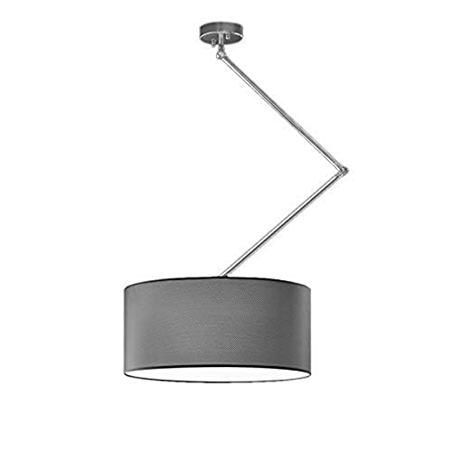 Lampe Flamingo Single Chrom Schirm Glaçe schwarz