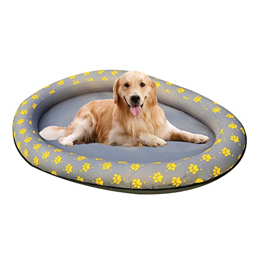 Pet Float Raft, Float Swimming Pool Floating Row Bed Aufblasbares Strandspielzeug für Hundekatzen, aufblasbares Hunde Floating Row Bed für Pool