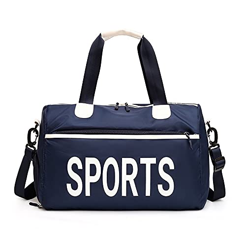 Sporttasche，Gym Bag Frauen Fitness Sporttasche Reisetasche Sporttraining (Color : Dark Blue)