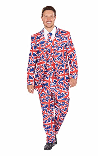 ORION COSTUMES Herren Union Jack 3-teiliger Anzug Britisches Kostüm