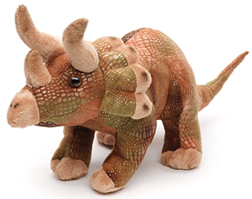 Uni-Toys - Triceratops, stehend - 40 cm (Länge) - Plüsch-Dinosaurier, Dino - Plüschtier, Kuscheltier