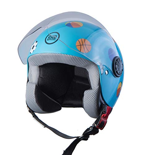 BHR Helmets 806 KID Motorradhelm Jugend Unisex, Ball, S